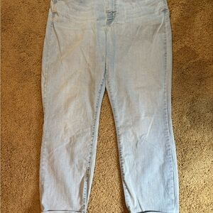 Signature Boyfriend Women’s 16 Light Blue Denim Jeans